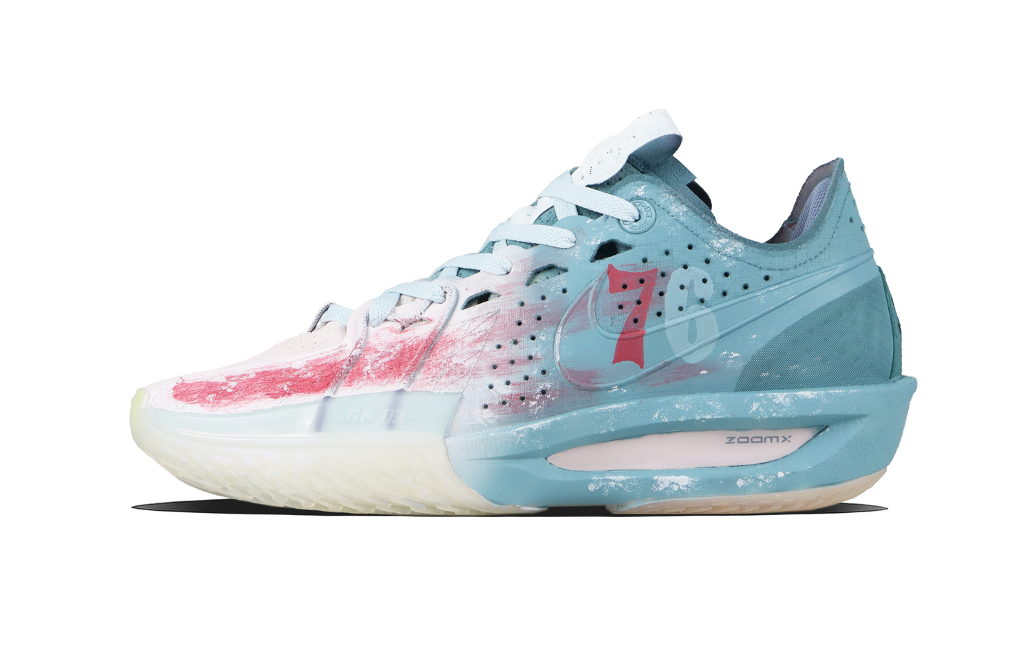 

Nike Air Zoom G.T. Cut 3 с амортизацией Rendering, нескользящие баскетбольные кроссовки low top, унисекс, Blue