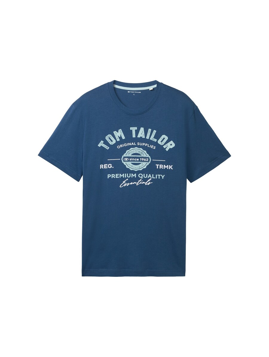 

Футболка TOM TAILOR, marine blue/Light blue