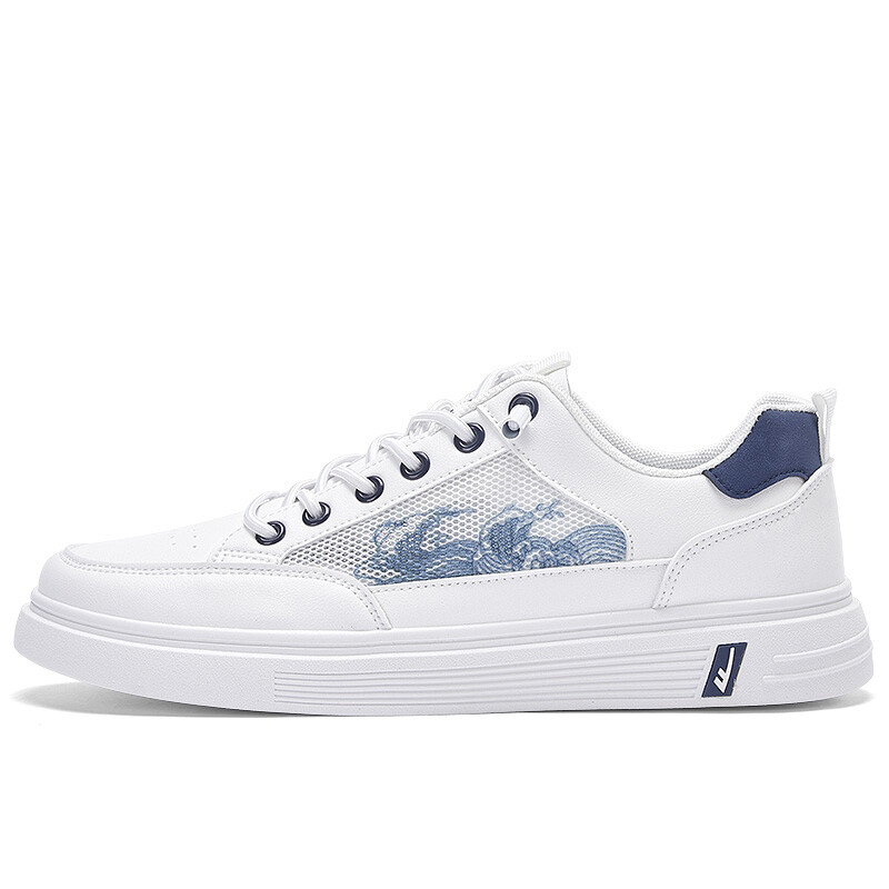 

Кроссовки WARRIOR Skateboarding Shoes Men Low-top White/Blue, белый/синий