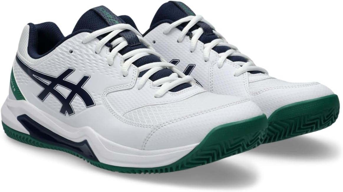 Мужские теннисные кроссовки ASICS Gel-Dedicate 8 для игры на глине, белый — фото 2