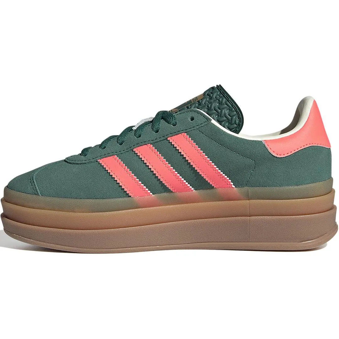Adidas Originals GAZELLE BOLD низкие кроссовки для подростков зеленые — фото 4