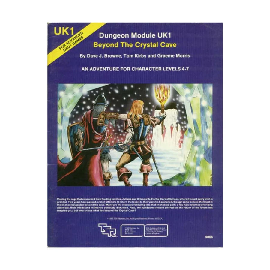 

Модуль Beyond the Crystal Cave, Advanced Dungeons & Dragons (1st Edition) - Modules & Adventures - U & UK Series