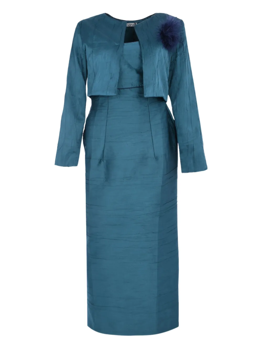 

Макси-платье с отделкой швами (набор из двух) Baruni, синий