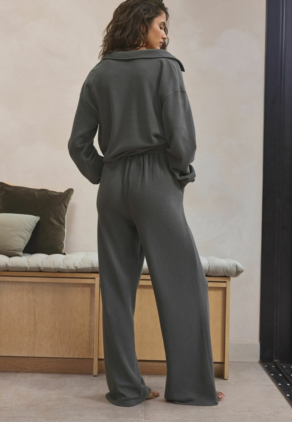 

Спортивные брюки KNITLOOK WIDE LEG. REGULAR FIT Next, серый