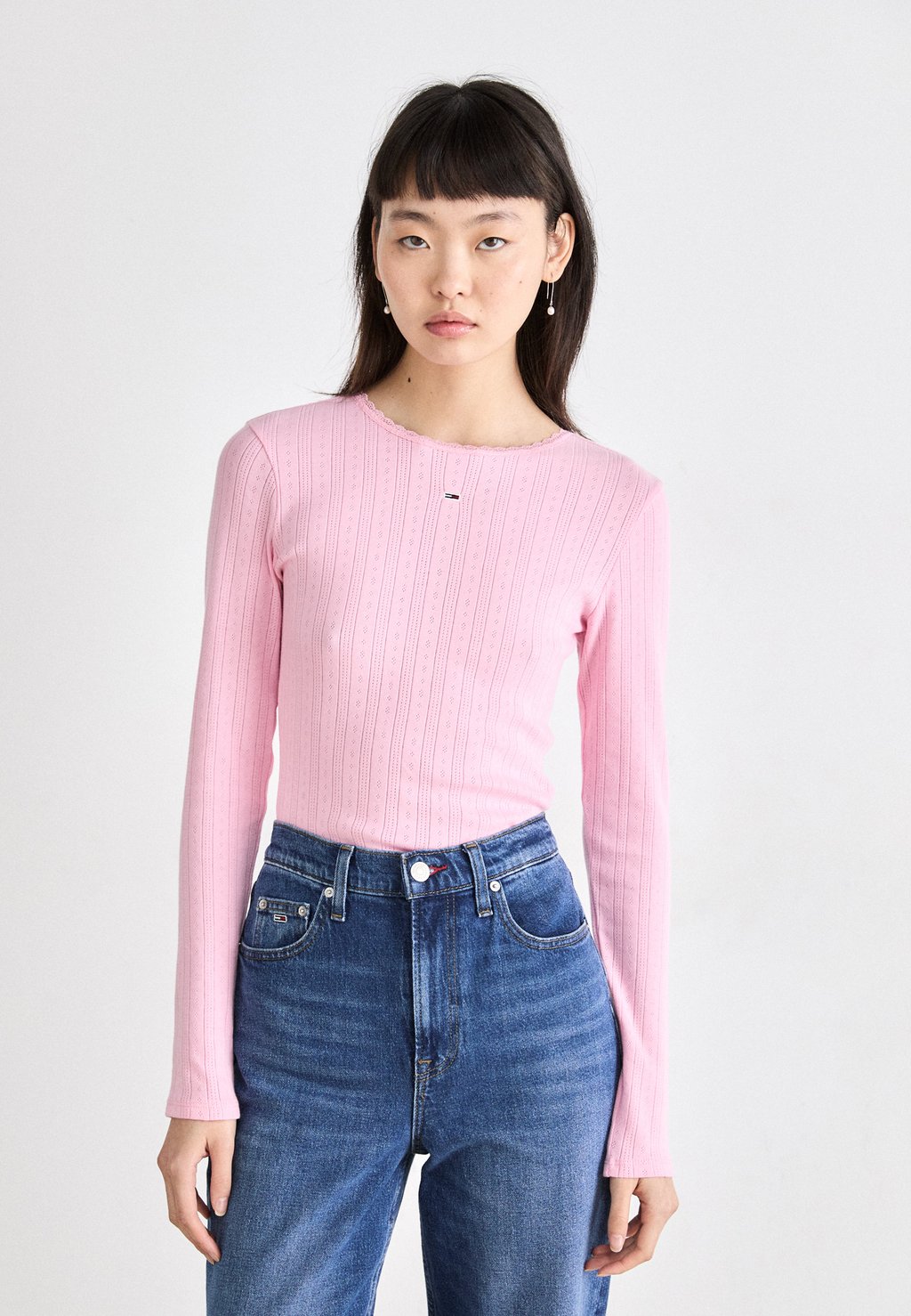 

Футболка с длинным рукавом SLIM TEE Tommy Jeans, фуксия