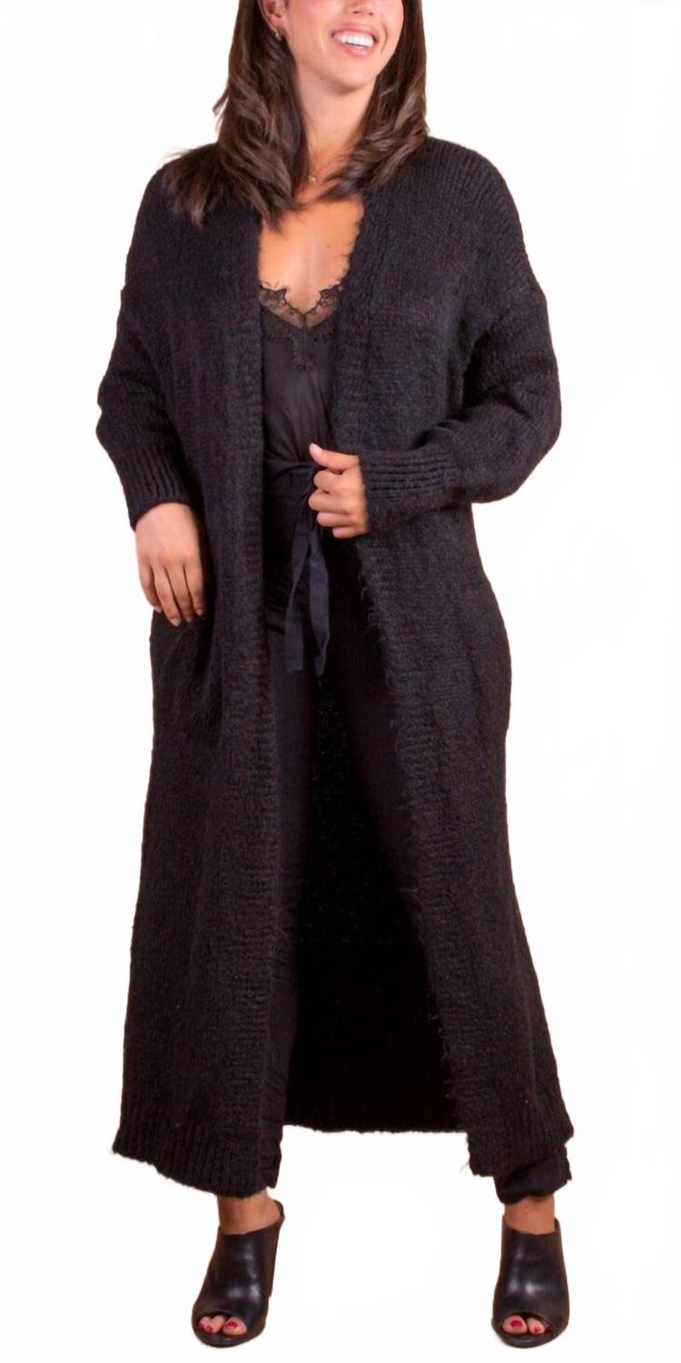

Длинный кардиган Intimo черного цвета Gigi Moda, черный