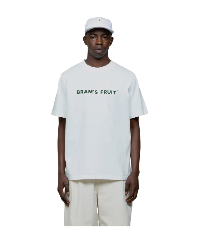 

Белая футболка с логотипом для повседневного стиля. Bram'S Fruit, белый