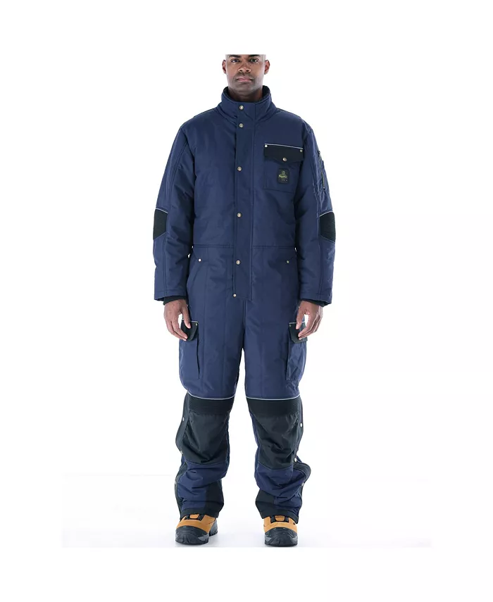 

Большие и высокие 54 Gold Coveralls утепленные рабочие комбинезоны, защита от холода для полного согревания тела RefrigiWear, синий