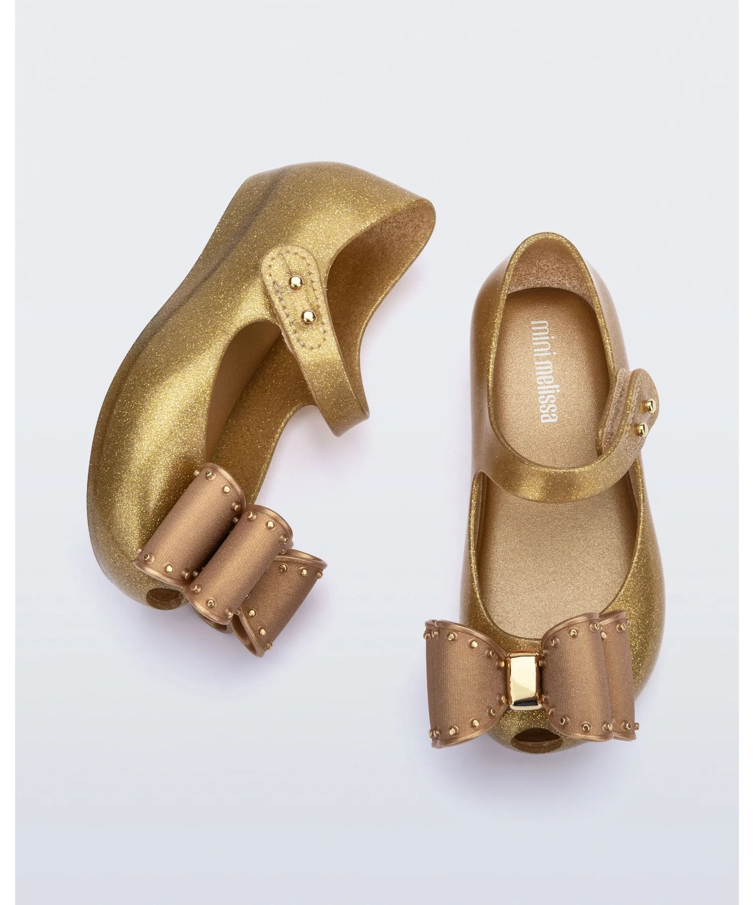 Детские балетки Melissa Ultragirl Classic Bow золотистые