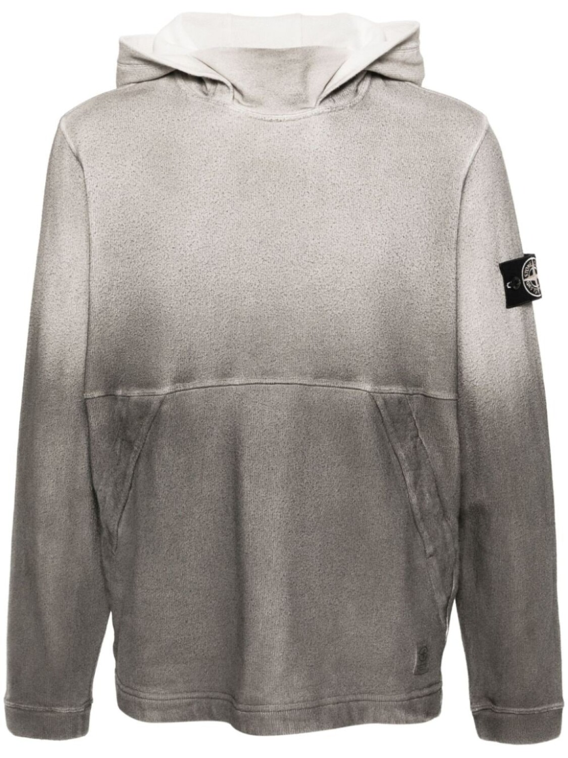 

Stone Island худи с нашивкой Compass, серый