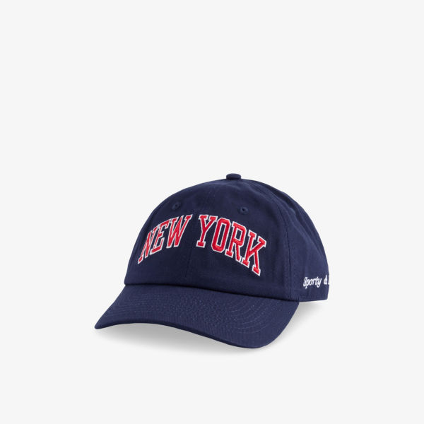 

Бейсболка из хлопкового твила с вышитым логотипом New York Ivy Sporty & Rich, синий
