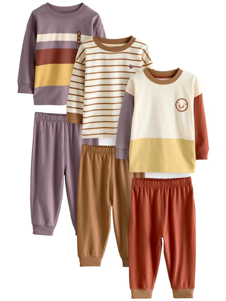 

Пижама Next, цвет Brown/Purple/Red
