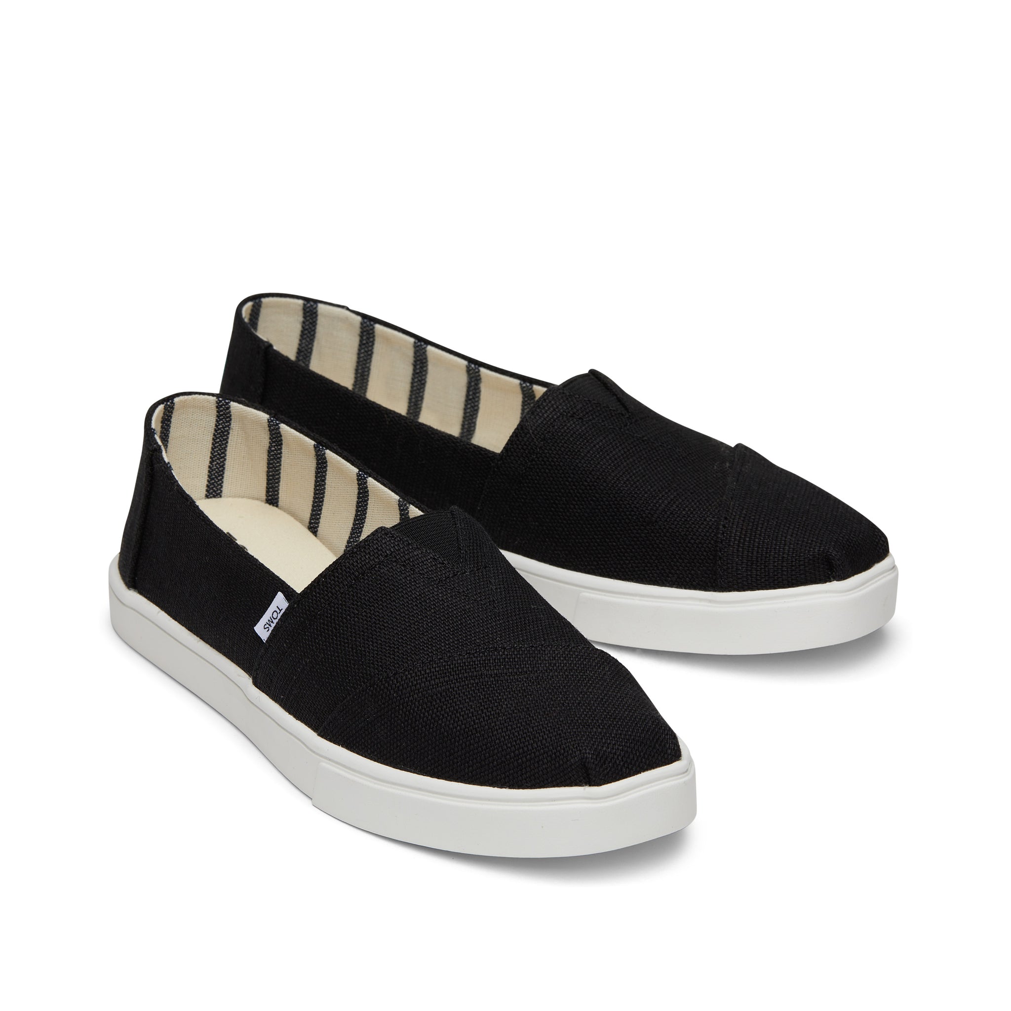 Кроссовки Alpargata Cupsole Black Heritage Canvas Slip-On TOMS Shoes — фото 2