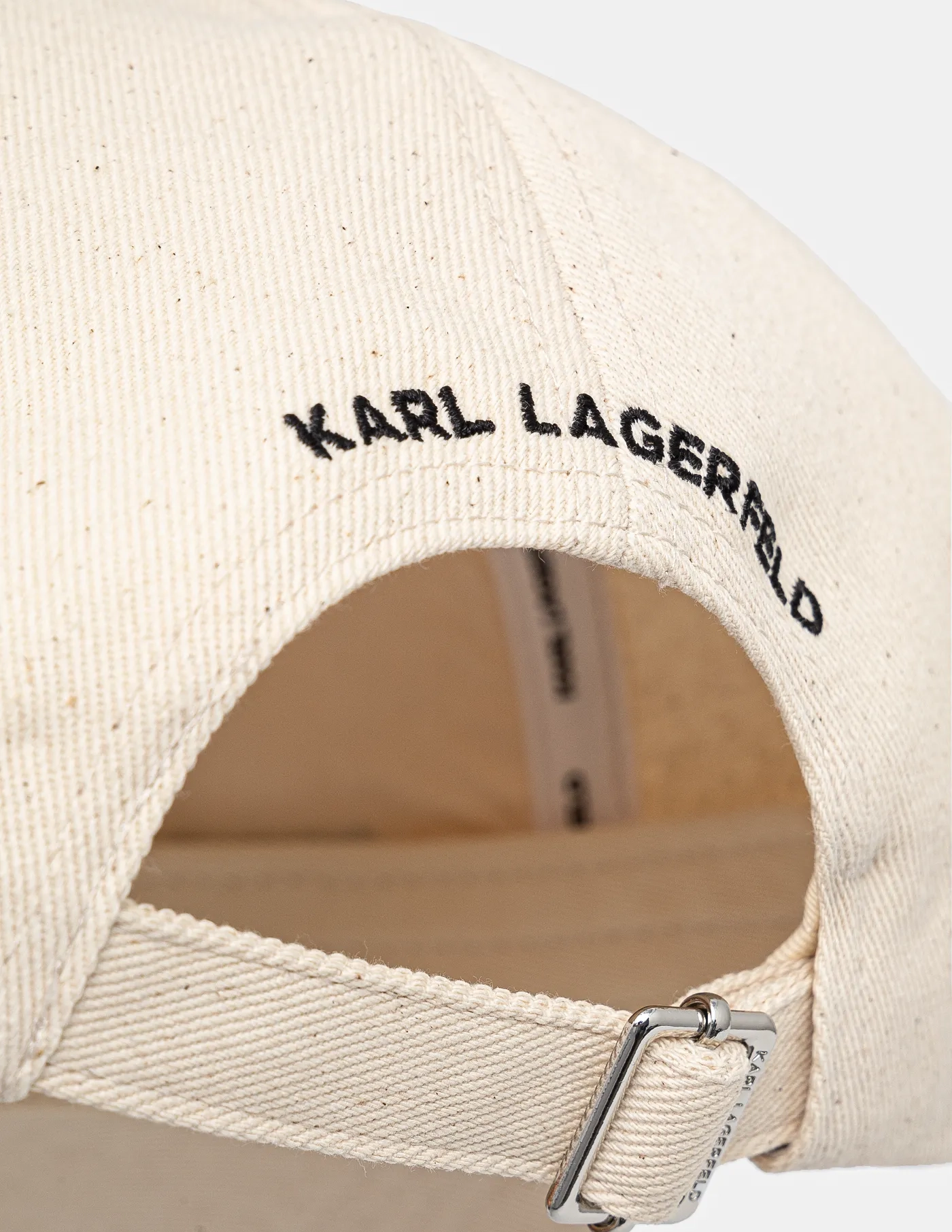 

Хлопковая бейсболка Karl Lagerfeld, бежевый