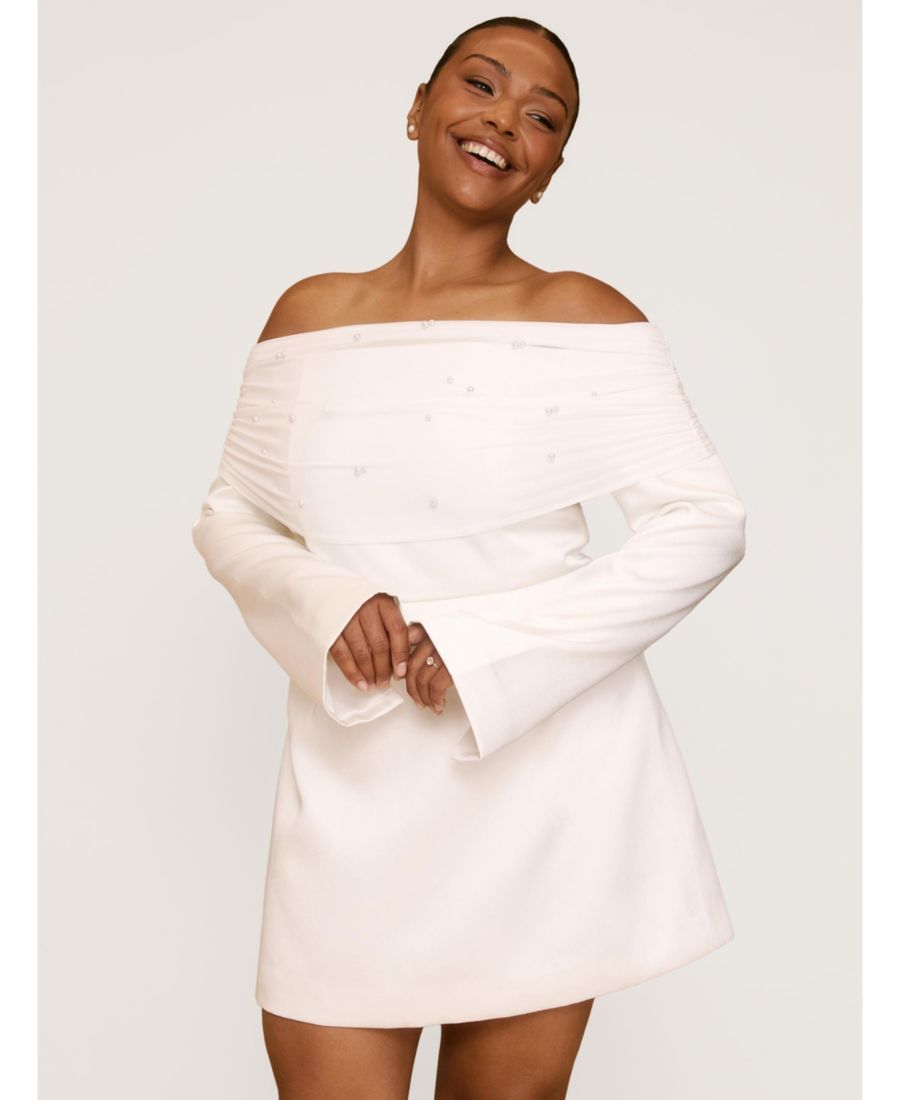 

Женское мини-платье Бардо Six Stories, Soft white