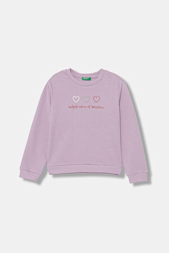 

Хлопковая толстовка United Colors Of Benetton, фиолетовый