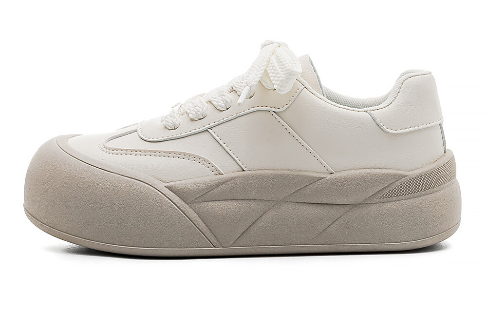 

Кроссовки RENBEN Skateboarding Shoes Women's Low-top Beige, бежевый