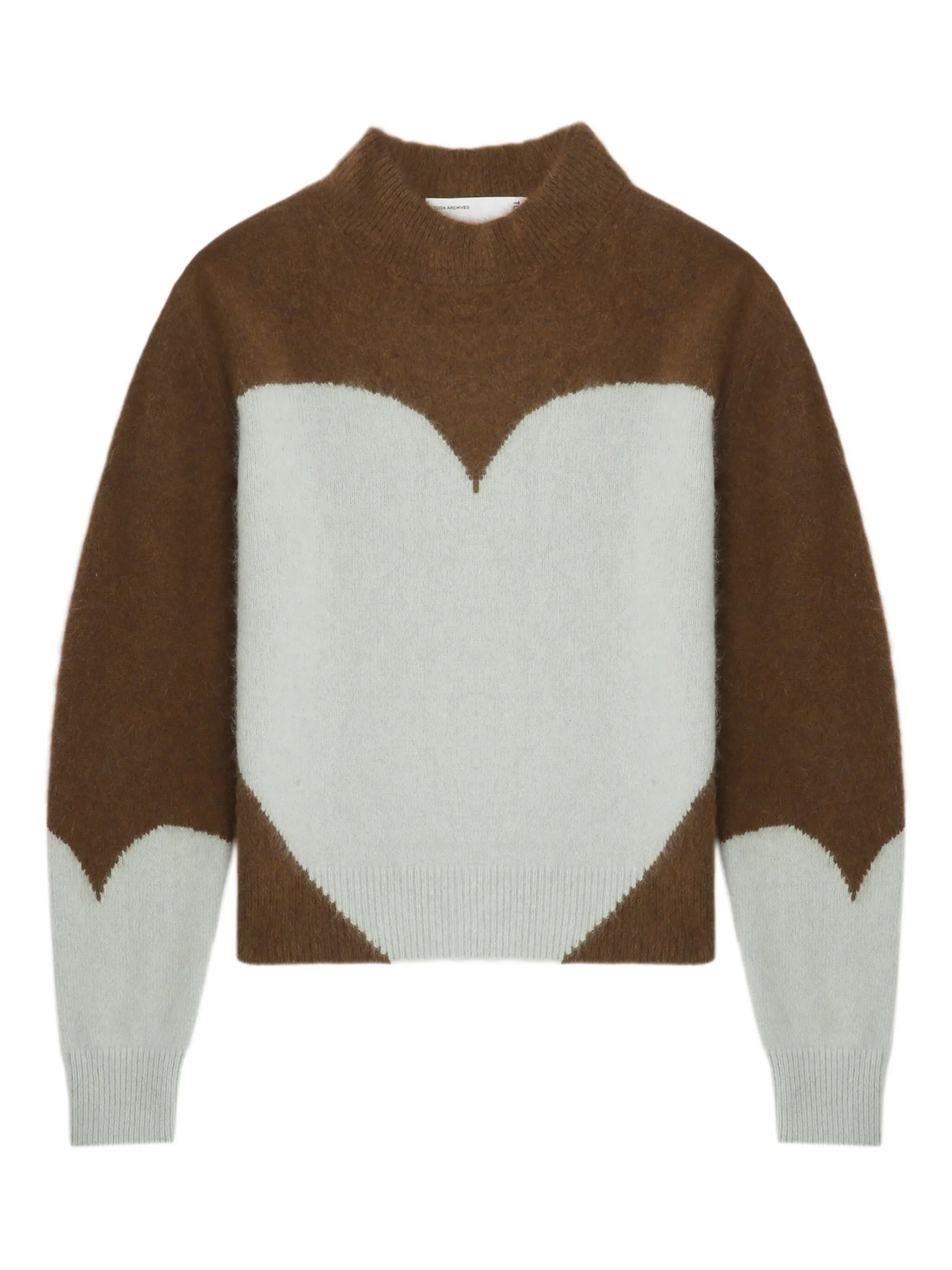 

Свитер с круглым вырезом Toga, коричневый