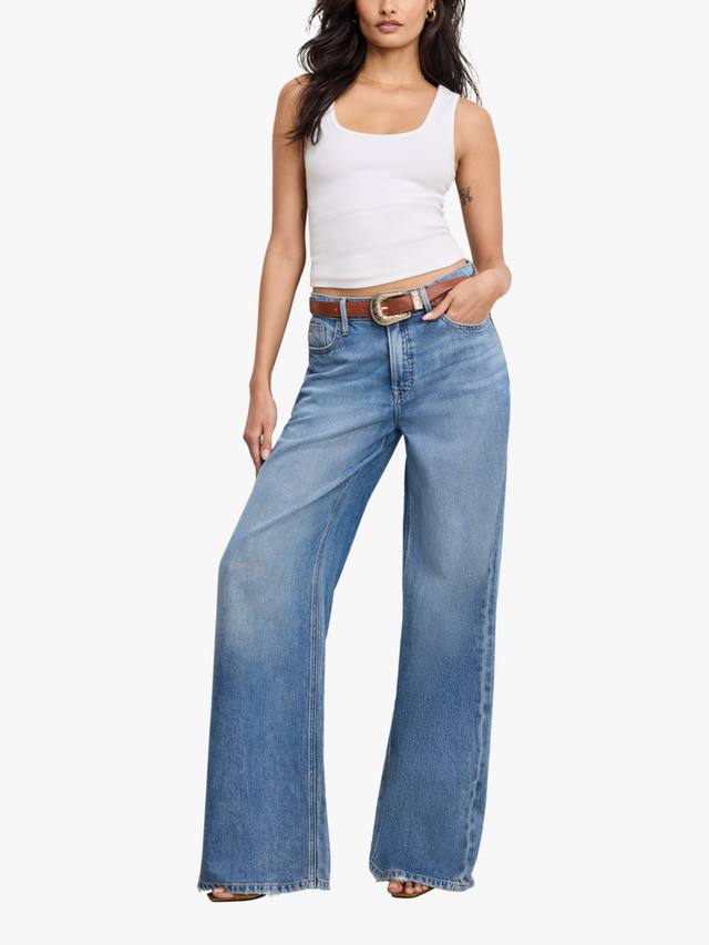 

Легкие джинсы с завышенной талией и высокой посадкой Good American