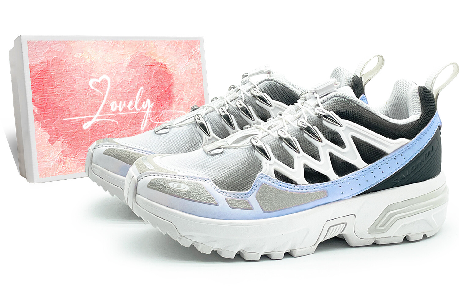 

Кроссовки ACS + Lifestyle Shoes Unisex Low-Top Black/White/Blue Salomon
