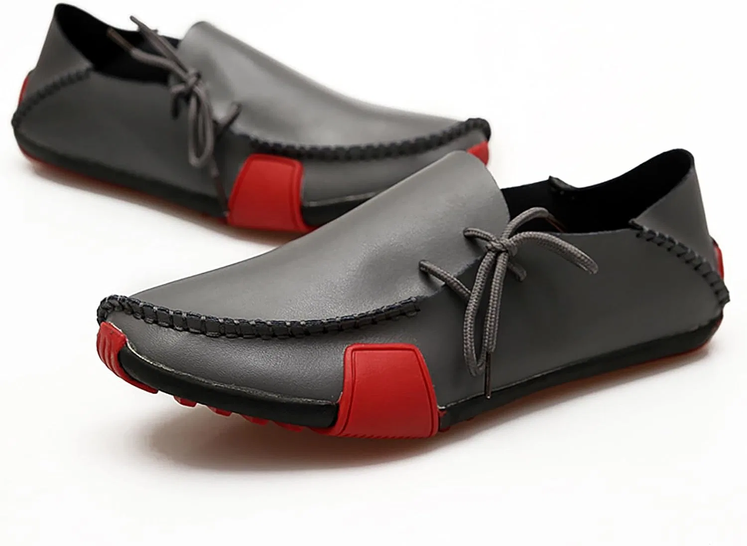 Мокасины мужские Moccasins Penny Loafers Grey RYNKOMA — фото 3