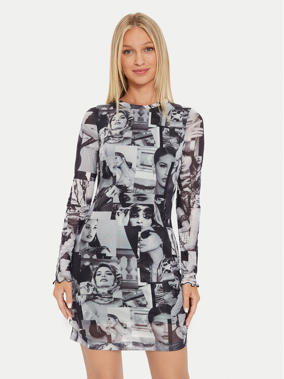 

Повседневное платье slim fit W4YK83 KBBF2 Guess, мультиколор