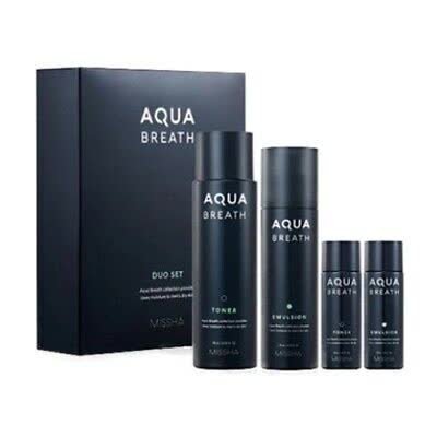 

Missha, For Men Aqua Breath Duo Set - Косметический набор, 4 шт.