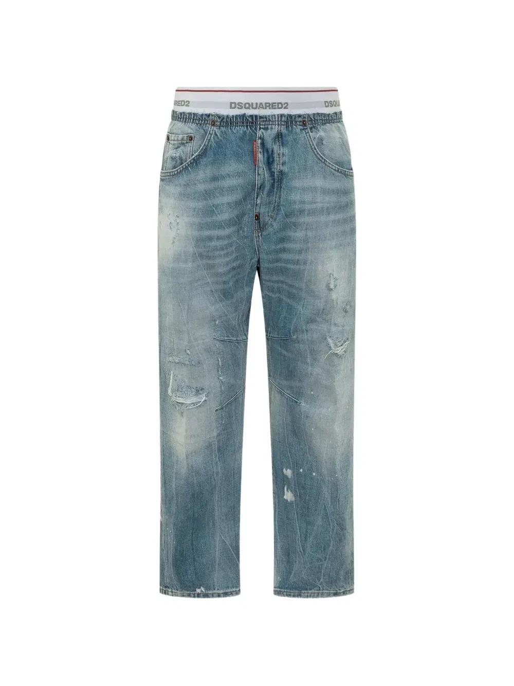 Потрепанные джинсы DSQUARED2, синий