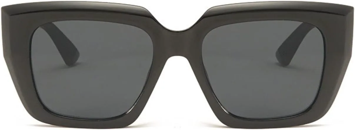 

Модные женские солнцезащитные очки «кошачий глаз», ретро-очки цвета пудрово-бежевого, трендовые мужские квадратные солнцезащитные очки UV400 YGDBXHYD, Black