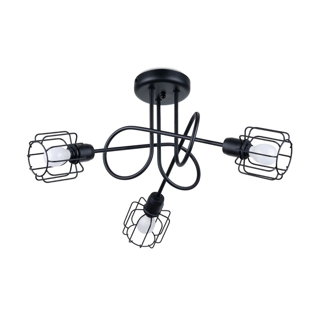 

Люстра BELUCI 3S черная 3xE14 40W сталь 28,5x48x48см Sollux Lighting, черный