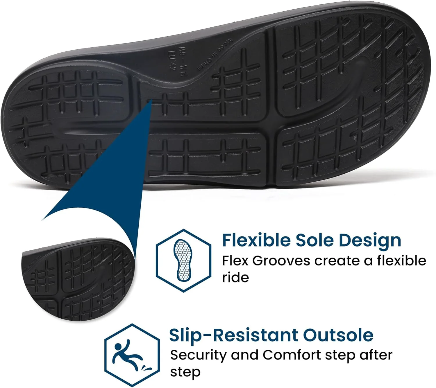 

HUHV Clog Unisex Recovery Comfort Slip-On - Lightweight and Cushioning with HEALIUM Technology for Pain Relief and Comfort, черный
