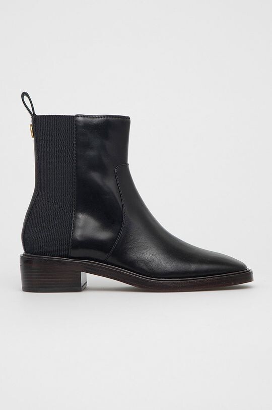 

Кожаные ботинки челси Chelsea Tory Burch, черный