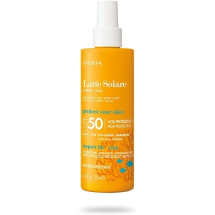 

Солнцезащитный крем Spf 50 200мл, Pupa
