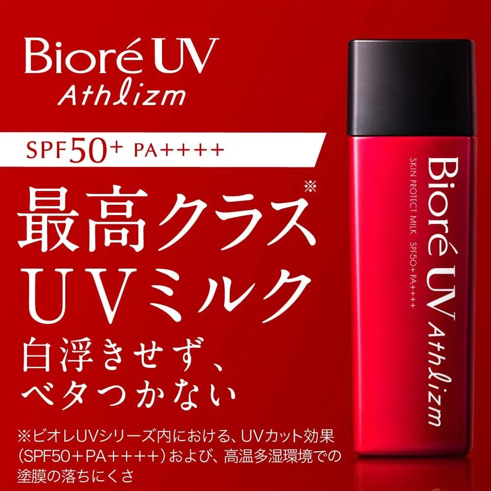 Солнцезащитное молочко Biore UV Athlizm Skin Protect Milk SPF50+ PA++++ 65 мл — фото 3
