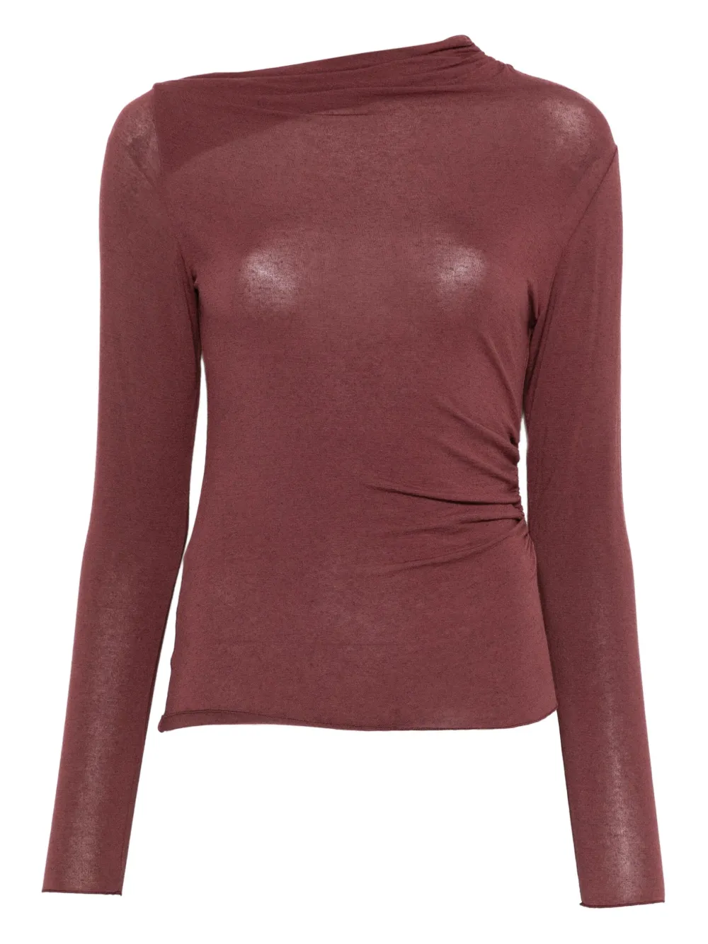 

Свитер с драпировкой Niu, красный