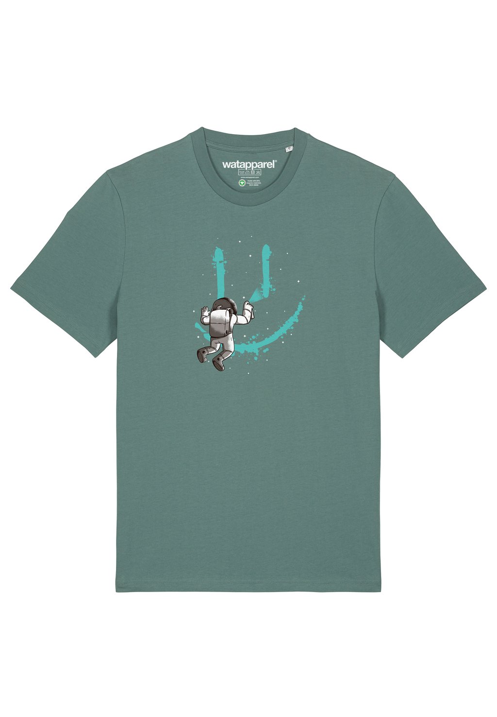 

Футболка с принтом GRAFFITI ASTRONAUT watapparel, темно-зеленый