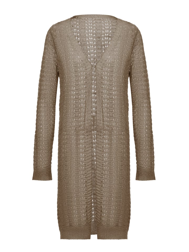 

Женский кардиган серо-коричневого цвета DreiMaster Klassik