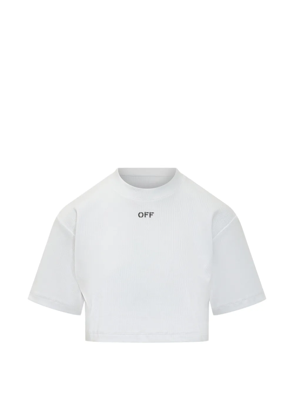 

Рифленая футболка с логотипом Off-stamp Off-White, белый