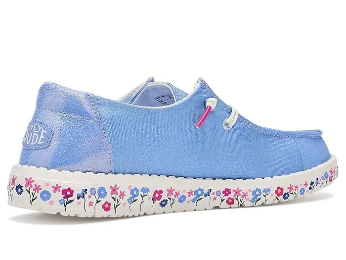 Кроссовки детские Wendy Print Hey Dude Kids, Hydrangea Blue/Multi — фото 4