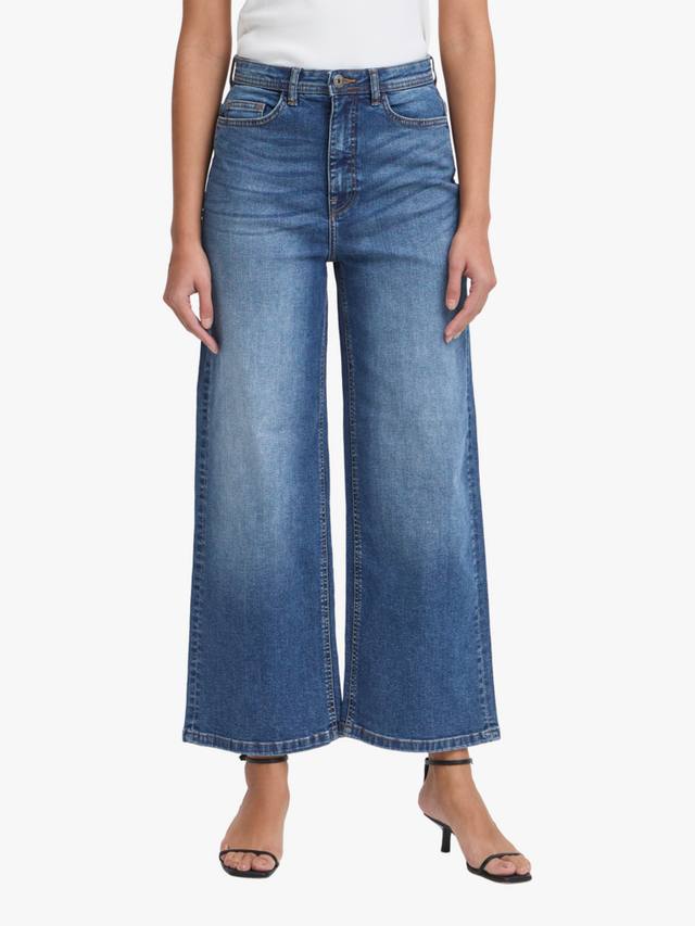 

Джинсы Twiggy укороченные с широкими штанинами ICHI, Medium Blue