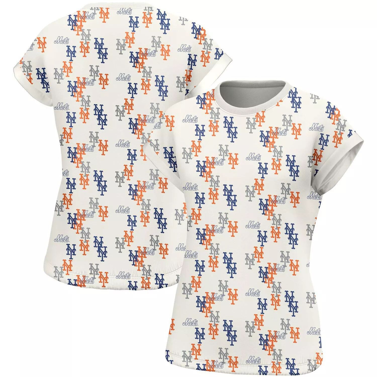 

Женская футболка Lusso White New York Mets Madge Dolman Tri-Blend