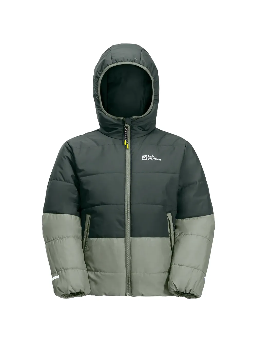 Куртка с капюшоном и цветными блоками Jack Wolfskin, зеленый — фото 3