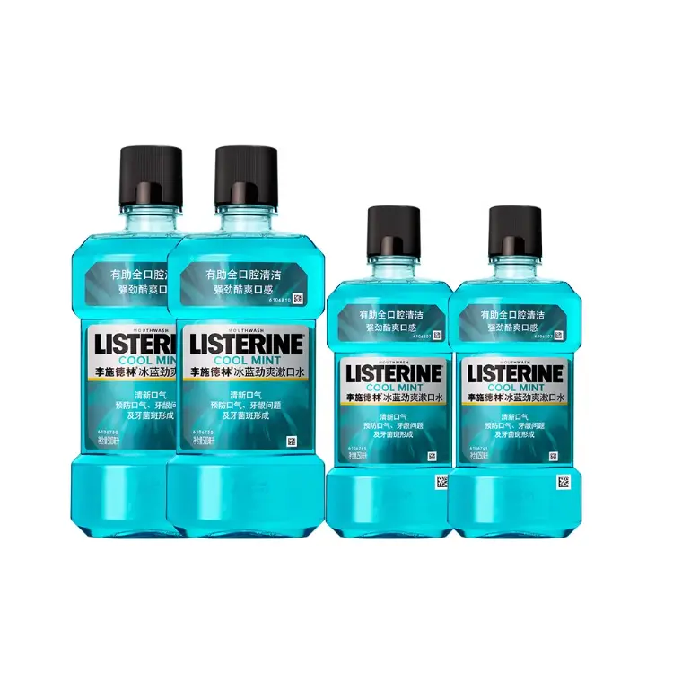 

Listerine Освежающие ополаскиватели для полости рта Ice Blue для свежего дыхания, ухода за деснами и предотвращения образования зубного налета Ароматы, способствующие очищению