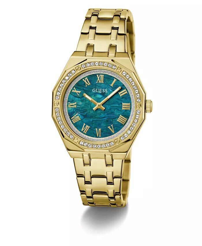 

Женские аналоговые золотые часы из нержавеющей стали, 36 мм GUESS, золото