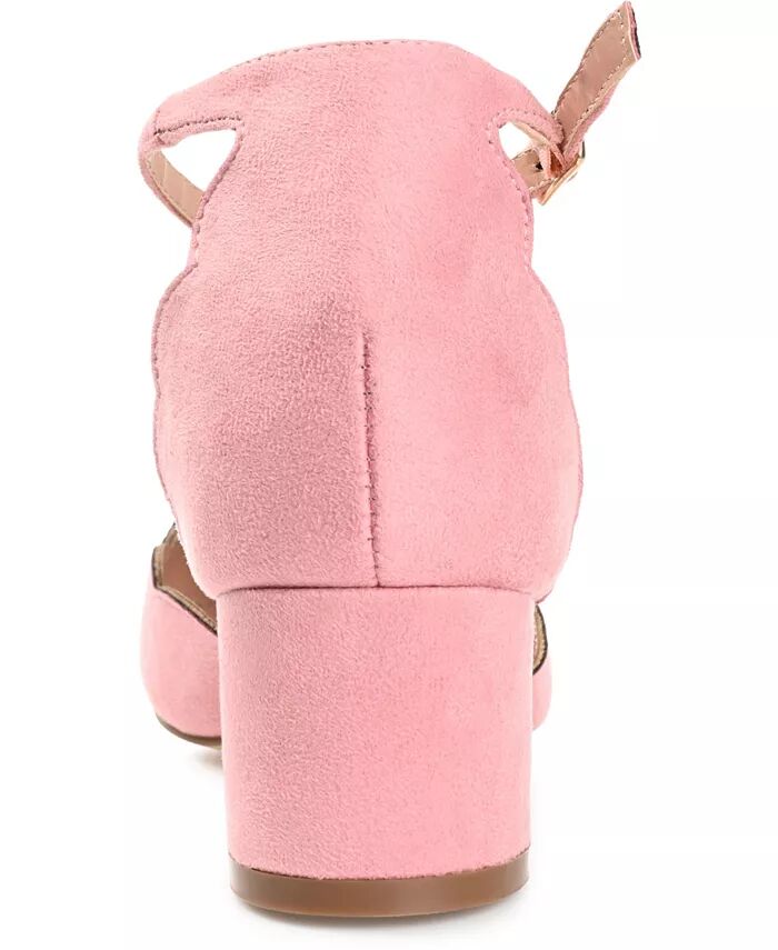 Женские туфли Edna с ремешком на щиколотке Journee Collection, розовый — фото 3