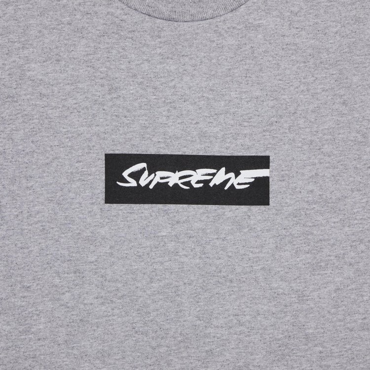 Футболка Supreme Futura Box Logo 'Heather Grey', серый — фото 3