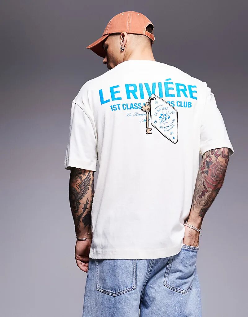 

Футболка Le Riviere oversize цвета экрю River Island