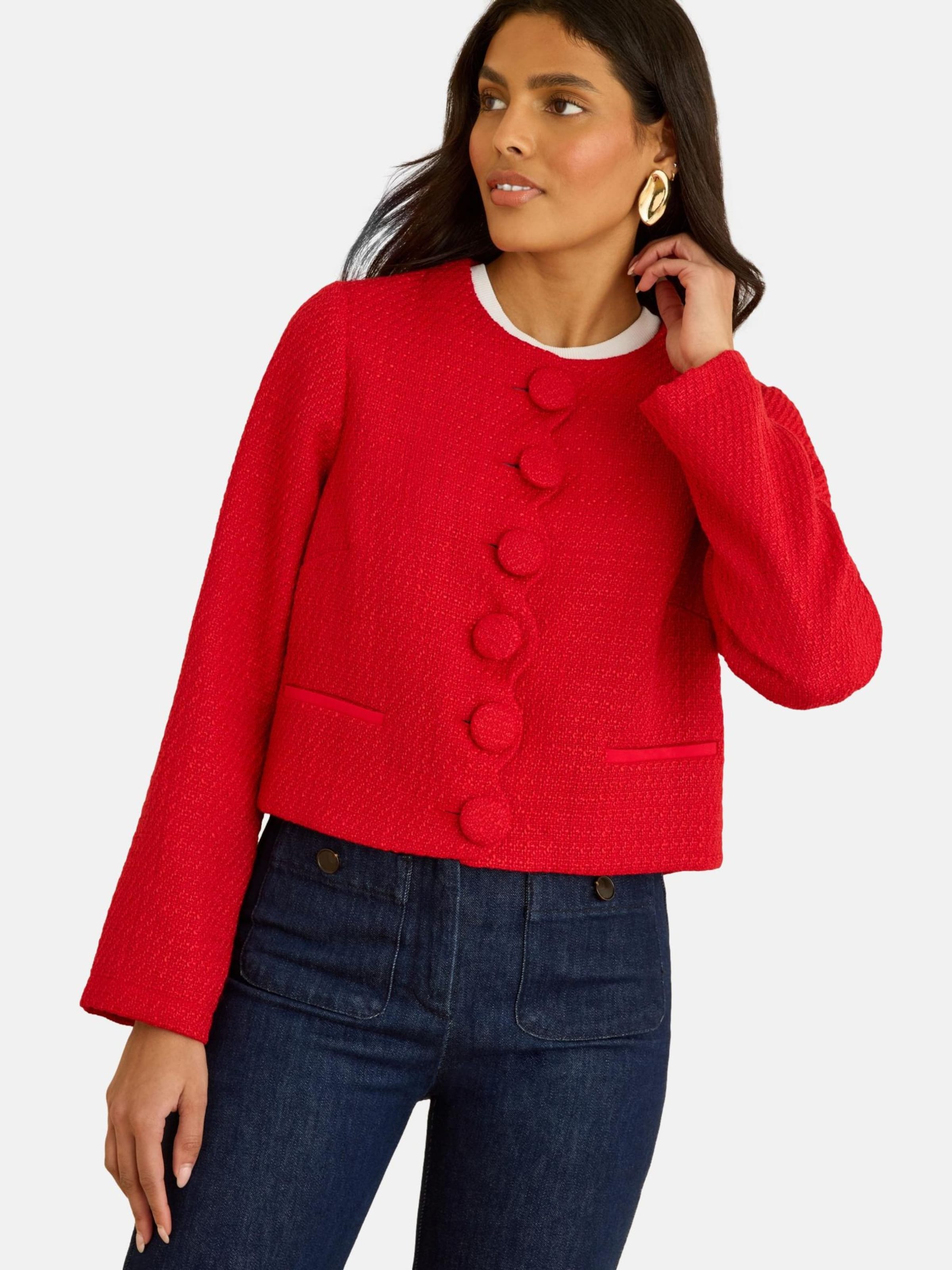 

Love & roses Куртка для межсезонья в красном цвете