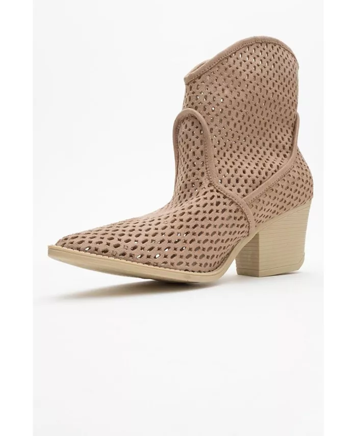 Сапоги Pera Block Heel (Женские) Prologue Shoes, загар/бежевый — фото 4