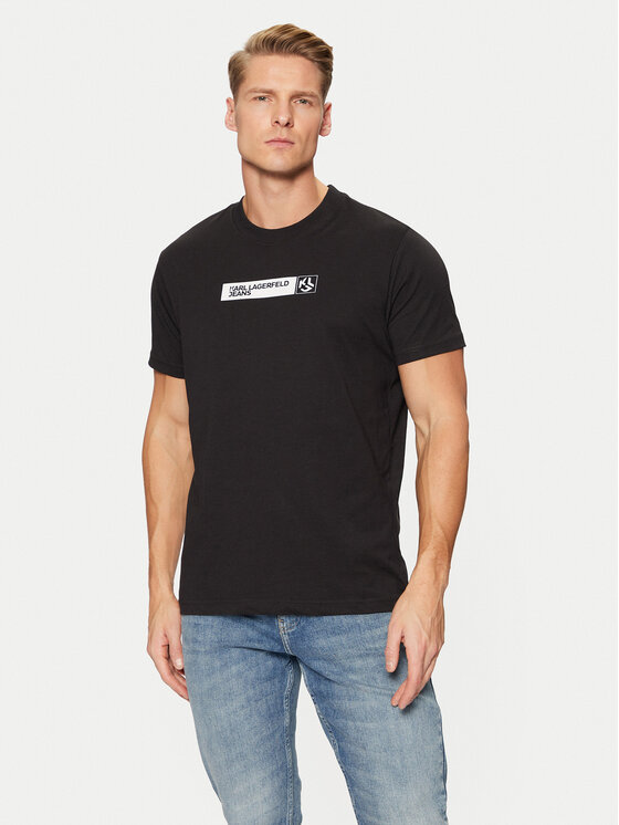 

Футболка узкого кроя Karl Lagerfeld Jeans, черный